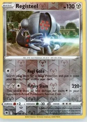 Registeel - SWSH10: Astral Radiance - Reverse Holo LP - #108/189 - Pokémon Card Single