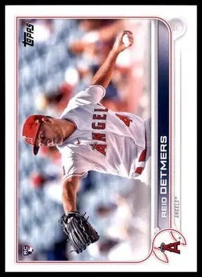 Reid Detmers Rookie 2022 Topps #201 Los Angeles Angels - Baseball Card Single