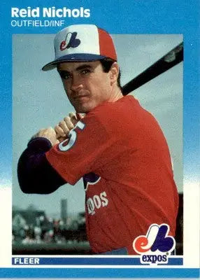 Reid Nichols - 1987 Fleer Update - #U-89 - Baseball - Baseball Card Single
