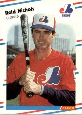 Reid Nichols - 1988 Fleer - #191 - Baseball - Baseball Card Single