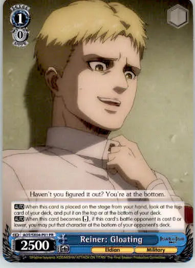 Reiner: Gloating - Attack On Titan: Final Season - AOT/SX04-P01 PR - NM - Non-Sports Card Single