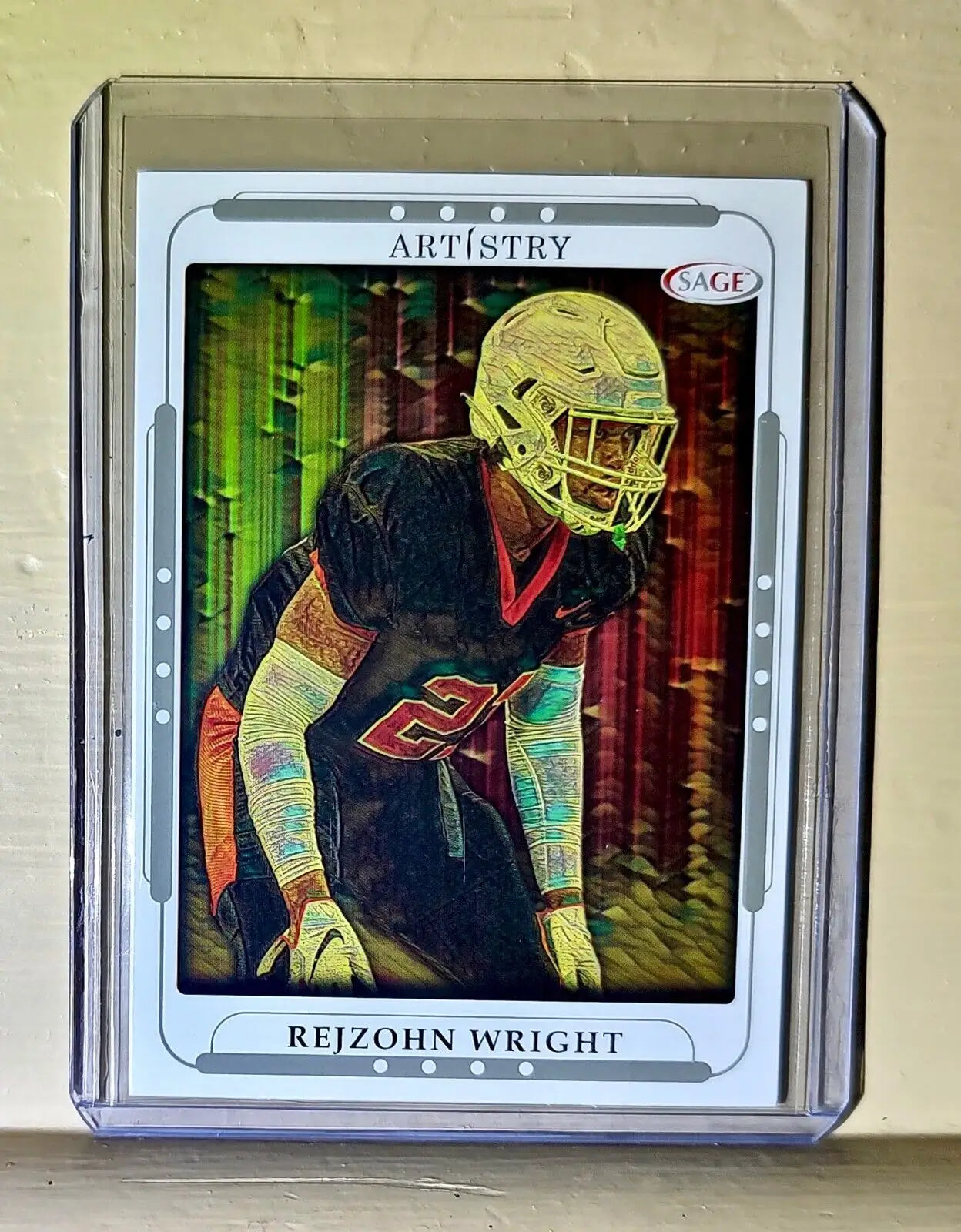 Rejzohn Wright 2023 SAGE NFL Artistry Football #108 Card - Football Card Single