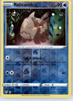 Relicanth - SWSH03: Darkness Ablaze - 040/189 - Reverse Holo LP - Pokémon Card Single