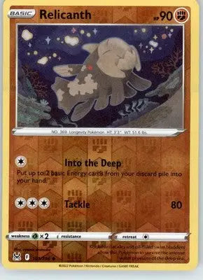 Relicanth - SWSH11: Lost Origin - 101/196 - Reverse Holo LP - Pokémon Card Single
