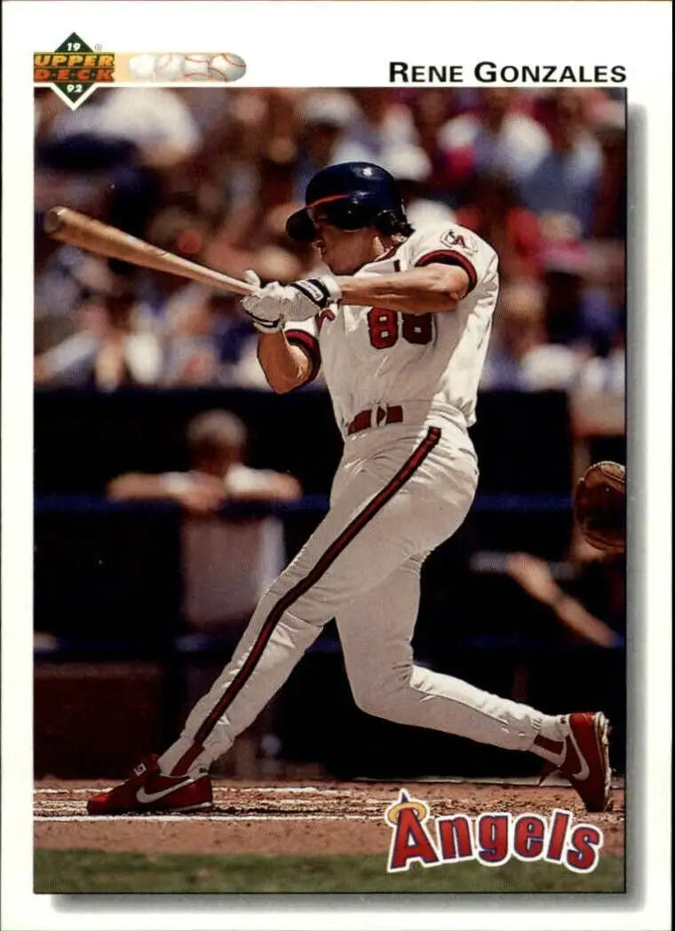 Rene Gonzales 1992 Upper Deck MLB #729 Baseball Card California Angels - Baseball Card Single