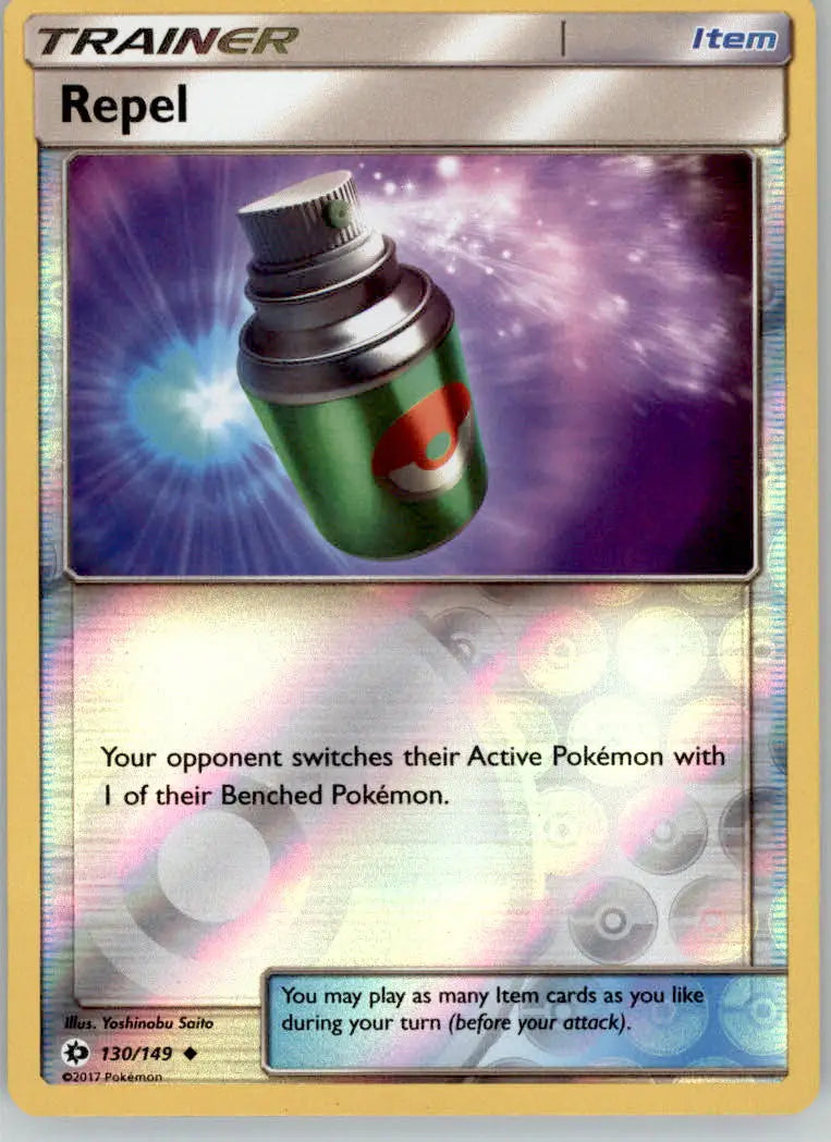 Repel - SM Base Set - 130/149 - Reverse Holo LP Pokemon - Pokémon Card Single