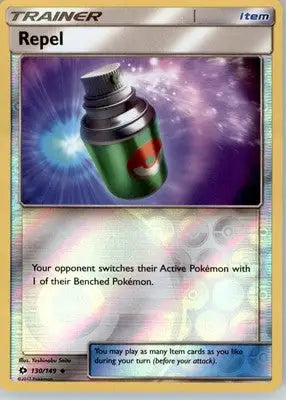 Repel - SM Base Set - Reverse Holo LP - #130/149 - Pokémon Card Single