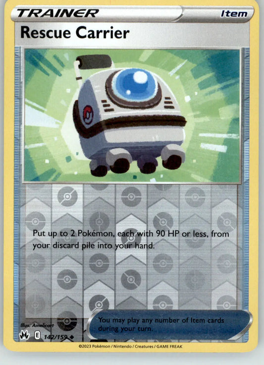 Rescue Carrier - Crown Zenith - 142/159 - Reverse Holo LP Pokemon - Pokémon Card Single