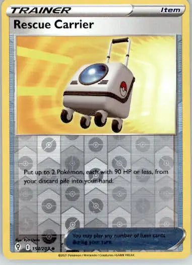 Rescue Carrier - SWSH07: Evolving Skies - 154/203 - Reverse Holo LP - Pokémon Card Single