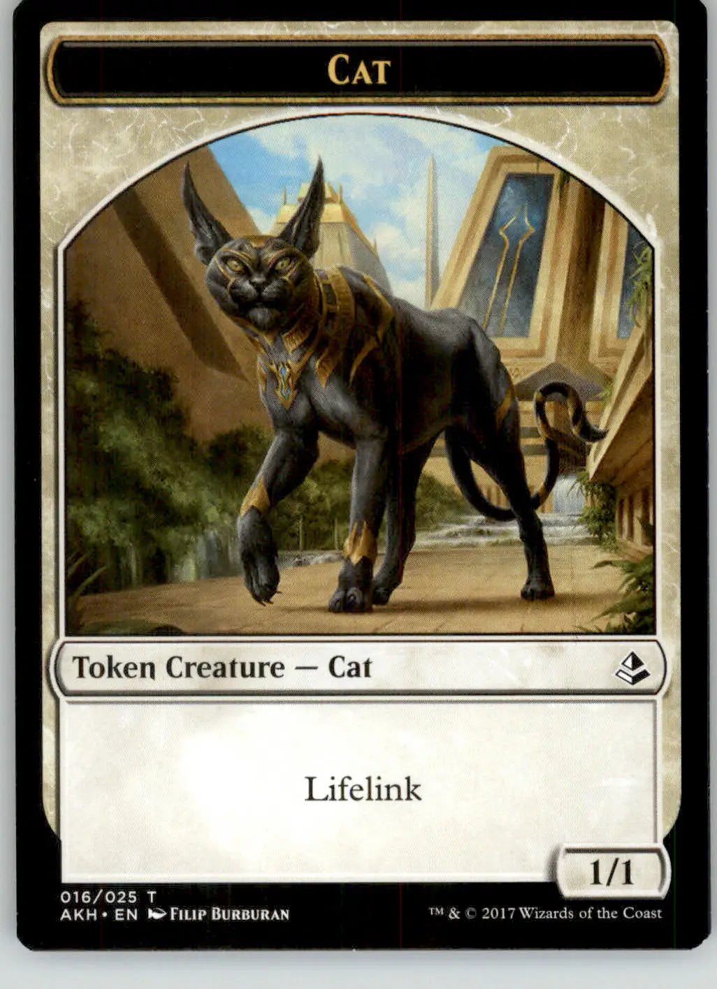 Resilient Khenra // Cat Token - Hour of Devastation - 6 // 16 - NM Magic - Magic Card Single
