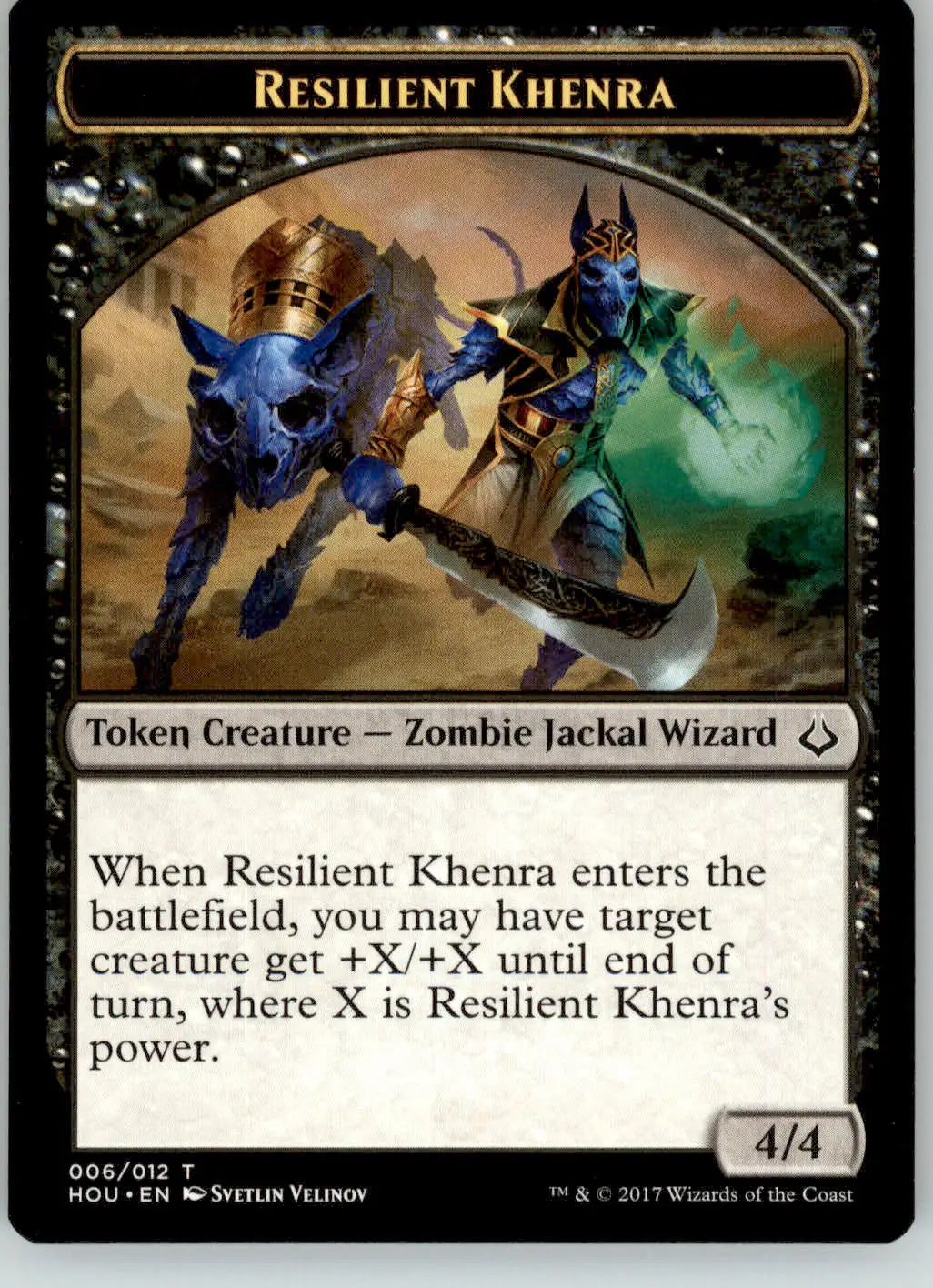 Resilient Khenra // Zombie Token - Hour of Devastation - 6 // 20 - NM Magic - Magic Card Single
