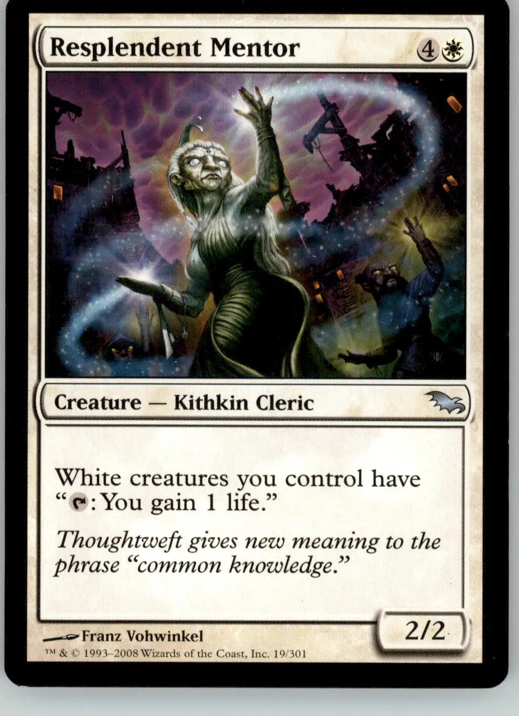 Resplendent Mentor - Shadowmoor - 19 - LP Magic: The Gathering - Magic Card Single