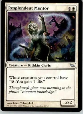 Resplendent Mentor - Shadowmoor - 19 - Normal LP - Magic Card Single
