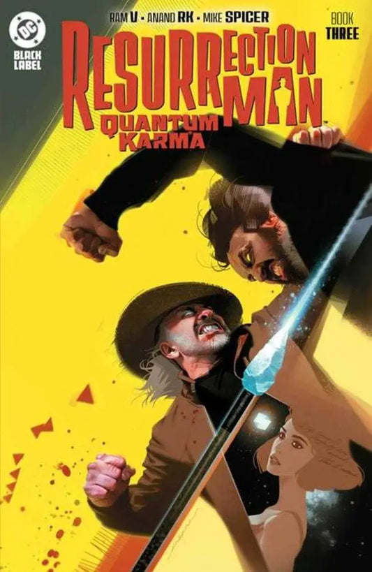 Resurrection Man Quantum Karma comic book cover featuring Resurrection Man by Jeff Dekal