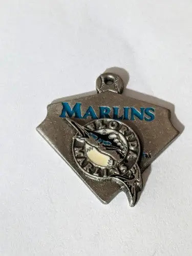 retired Florida Marlins pewter pendant. - Sports Memorabilia