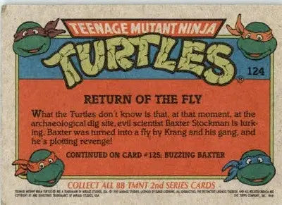 Return of the Fly - 1989 Topps Teenage Mutant Ninja Turtles - #124 - Non_sport - Non-Sports Card Single