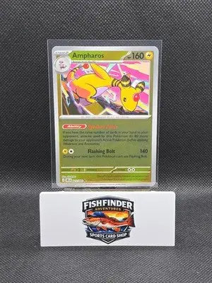 Reverse Holo Ampharos - Rare ME04: Chaos Rising 029/086 NM - Pokémon Card Single