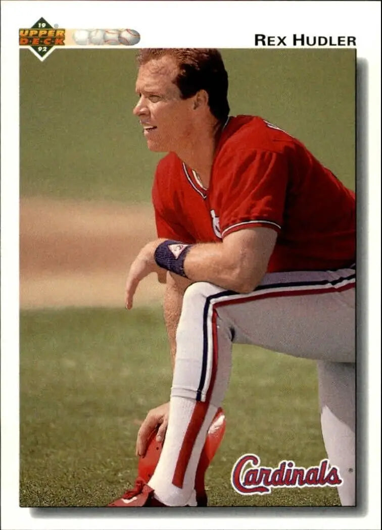 Rex Hudler 1992 Upper Deck MLB #670 Baseball Card St. Louis Cardinals