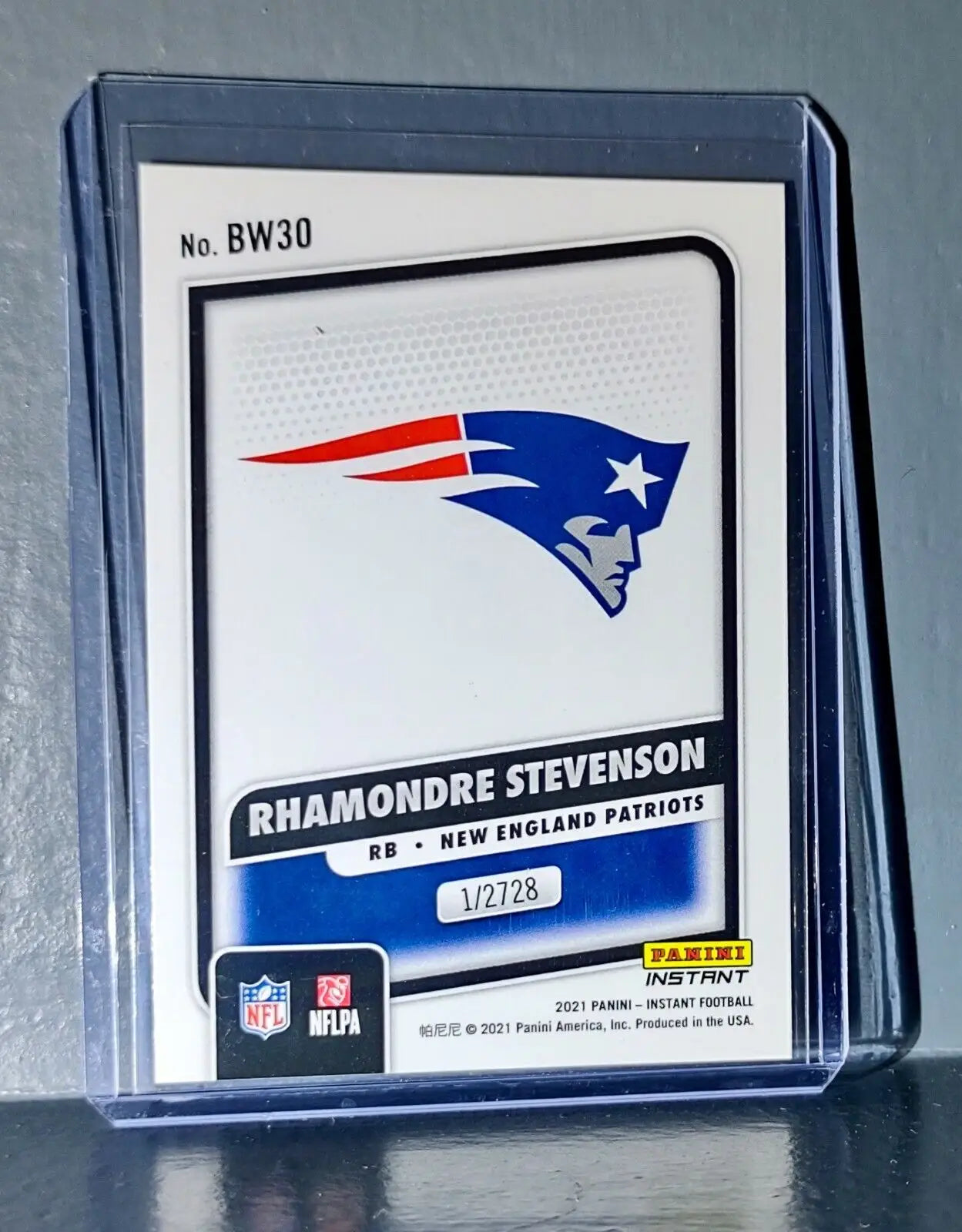 Rhamondre Stevenson 2021 Panini NFL Black and White Rookies #30 Card 1/2728 - Football Card Single