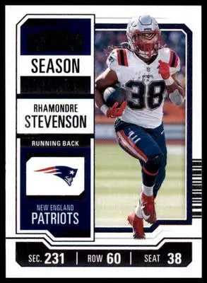 Rhamondre Stevenson 2023 Panini Contenders Season Ticket Retail #71 NE Patriots