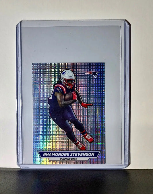 Rhamondre Stevenson 2024 Panini NFL Sticker #74 Foil New England Patriots - Football Card Single