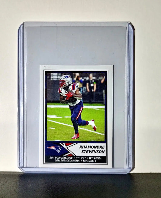 Rhamondre Stevenson 2024 Panini NFL Sticker #77 New England Patriots