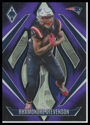 Rhamondre Stevenson 2024 Panini Phoenix Purple Fade #124 New England Patriots