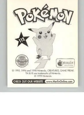 Rhydon - 1999 Merlin Pokemon Stickers - #112 - Non_sport - Pokémon Card Single