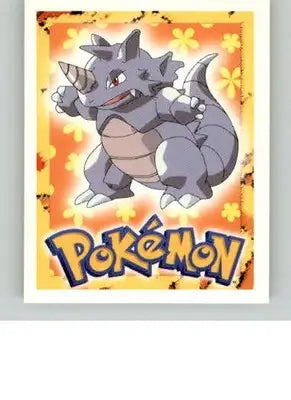 Rhydon - 1999 Merlin Pokemon Stickers - #112 - Non_sport - Pokémon Card Single