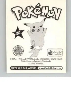 Rhyhorn - 1999 Merlin Pokemon Stickers - #200 - Non_sport - Non-Sports Card Single