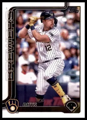Rhys Hoskins 2025 Topps #93 Milwaukee Brewers - Baseball Card Single