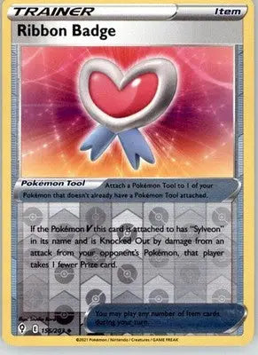 Ribbon Badge - Evolving Skies - 155/203 - Reverse Holo LP Pokemon - Pokémon Card Single