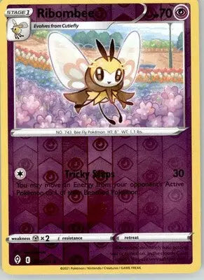 Ribombee - Evolving Skies - 079/203 - Reverse Holo LP Pokemon - Pokémon Card Single