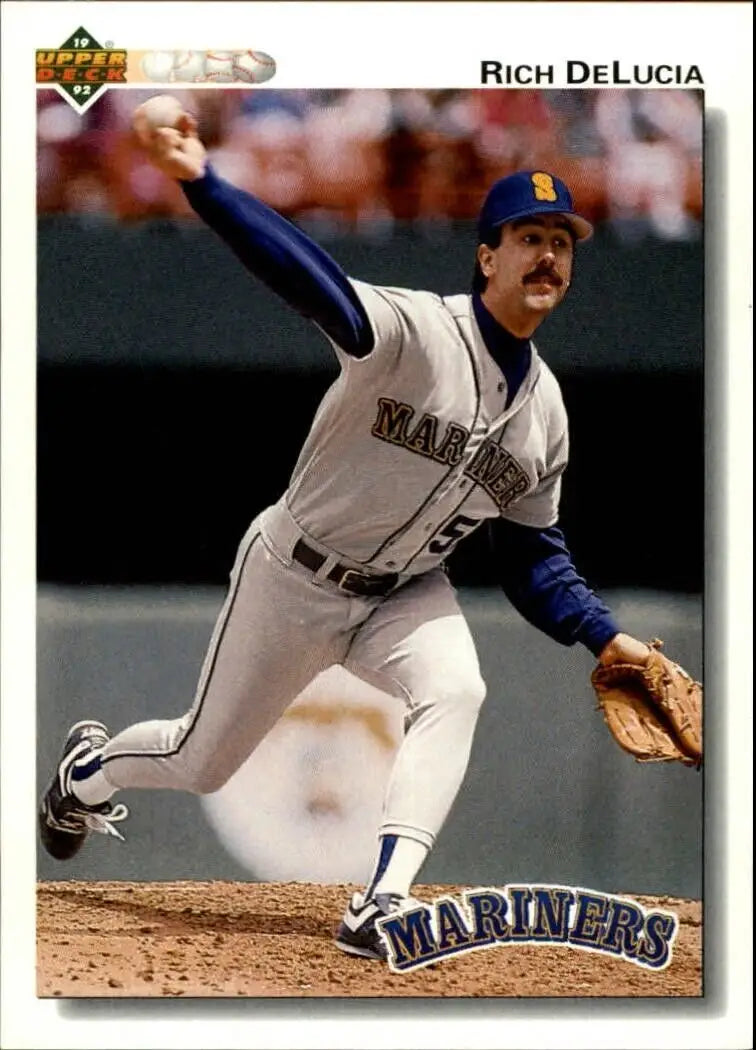Rich DeLucia 1992 Upper Deck MLB #637 Baseball Card Seattle Mariners - Baseball Card Single
