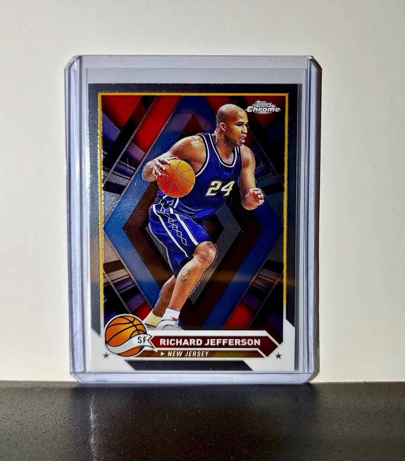 Richard Jefferson 2023-24 Topps Chrome NBA #192 Card New Jersey Nets - Basketball Card Single
