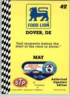 Richard Petty - 1992 Food Lion Richard Petty - #42 - Racing - Racing Card Single