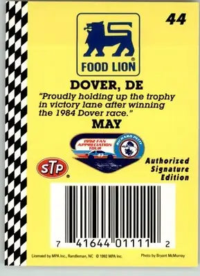 Richard Petty - 1992 Food Lion Richard Petty - #44 - Racing - Racing Card Single