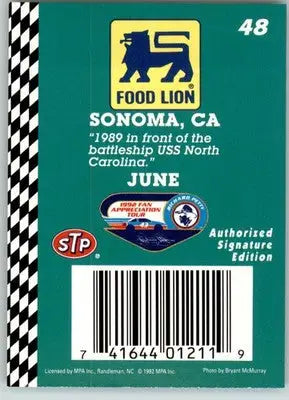 Richard Petty - 1992 Food Lion Richard Petty - #48 - Racing - Racing Card Single