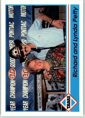 Richard Petty / Lynda Petty - 1992 Traks - #200 - Racing - Racing Card Single