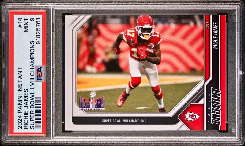 Richie James 2023 Panini NFL Superbowl Champions #14 Card PSA 9 Mint