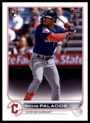 Richie Palacios Rookie 2022 Topps Update #US308 Cleveland Guardians - Baseball Card Single