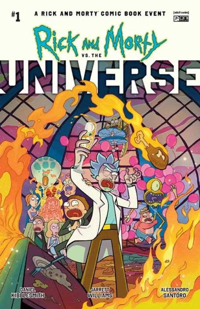 Rick and Morty comic book cover for Morty Comics event Rick and Morty vs The Universe #1