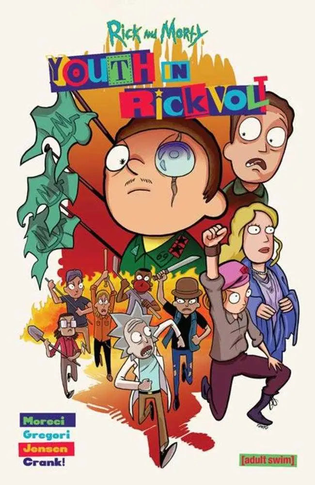 Rick and Morty comic book cover displayed on Rick And Morty Youth In Rickvolt TPB