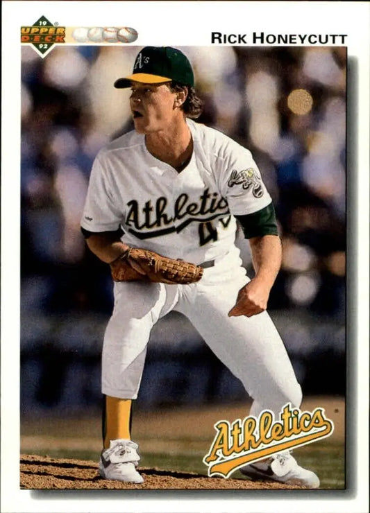 Rick Honeycutt 1992 Upper Deck MLB #684 Baseball Card Oakland Athletics - Baseball Card Single