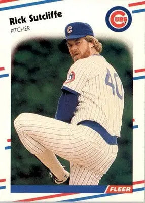 Rick Sutcliffe - 1988 Fleer - #435 - Baseball - Baseball Card Single