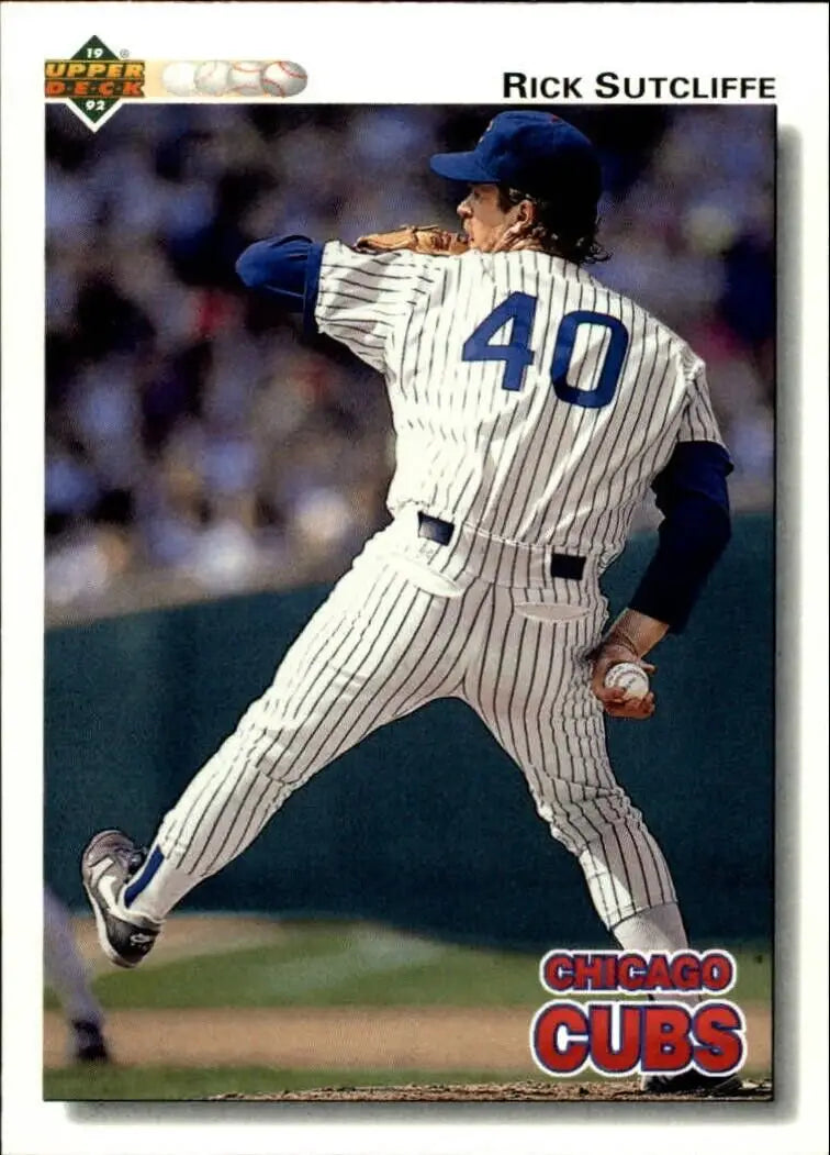 Rick Sutcliffe 1992 Upper Deck MLB #529 Baseball Card Chicago Cubs - Baseball Card Single