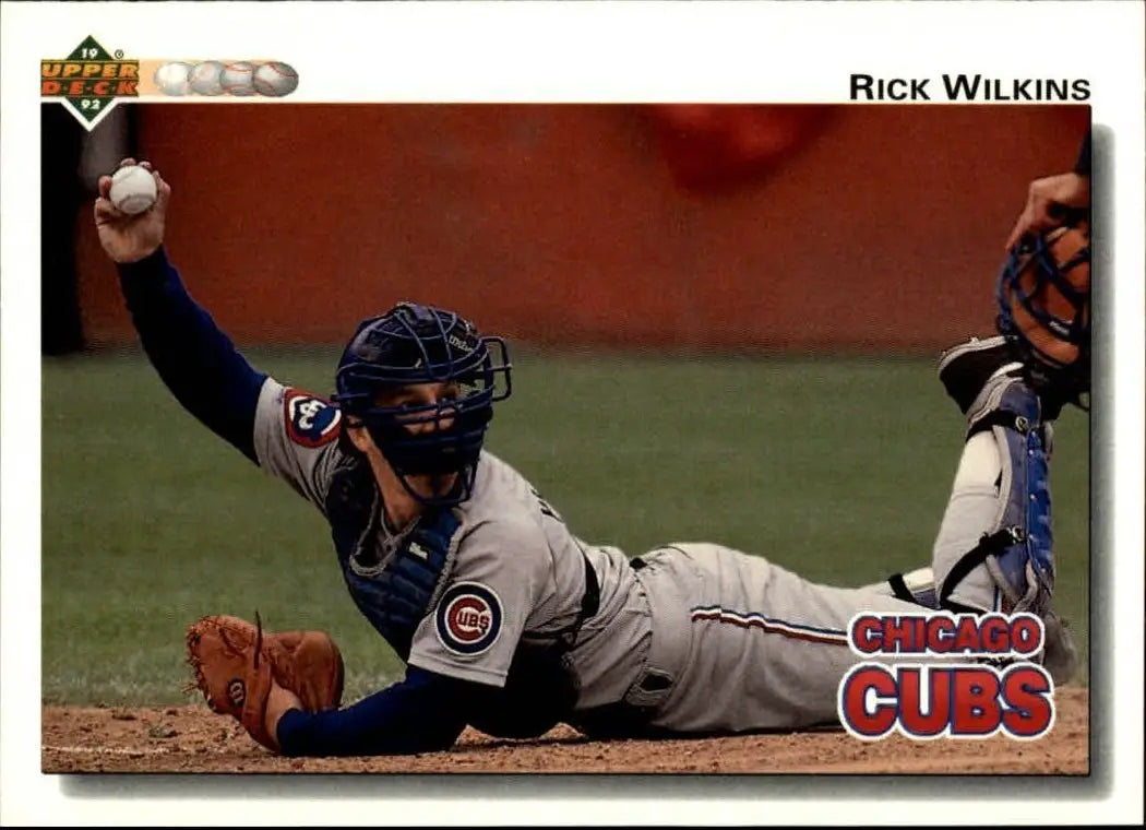 Rick Wilkins 1992 Upper Deck MLB #373 Baseball Card Chicago Cubs - Baseball Card Single