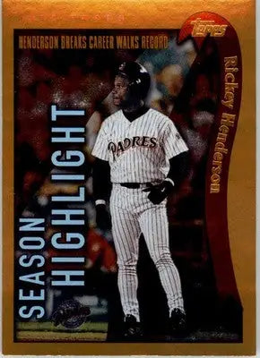 Rickey Henderson - 2002 Topps - #333 - Baseball - Baseball Card Single