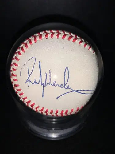 Rickey Henderson Single Signed ONL MLB Baseball BAS Beckett Encapsulated 8 HOF - Sports Memorabilia