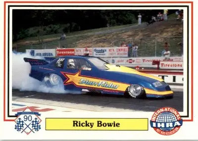 Ricky Bowie - 1990 Checkered Flag IHRA - #54 - Racing - Racing Card Single